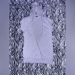 layered 2000s hooded shirt